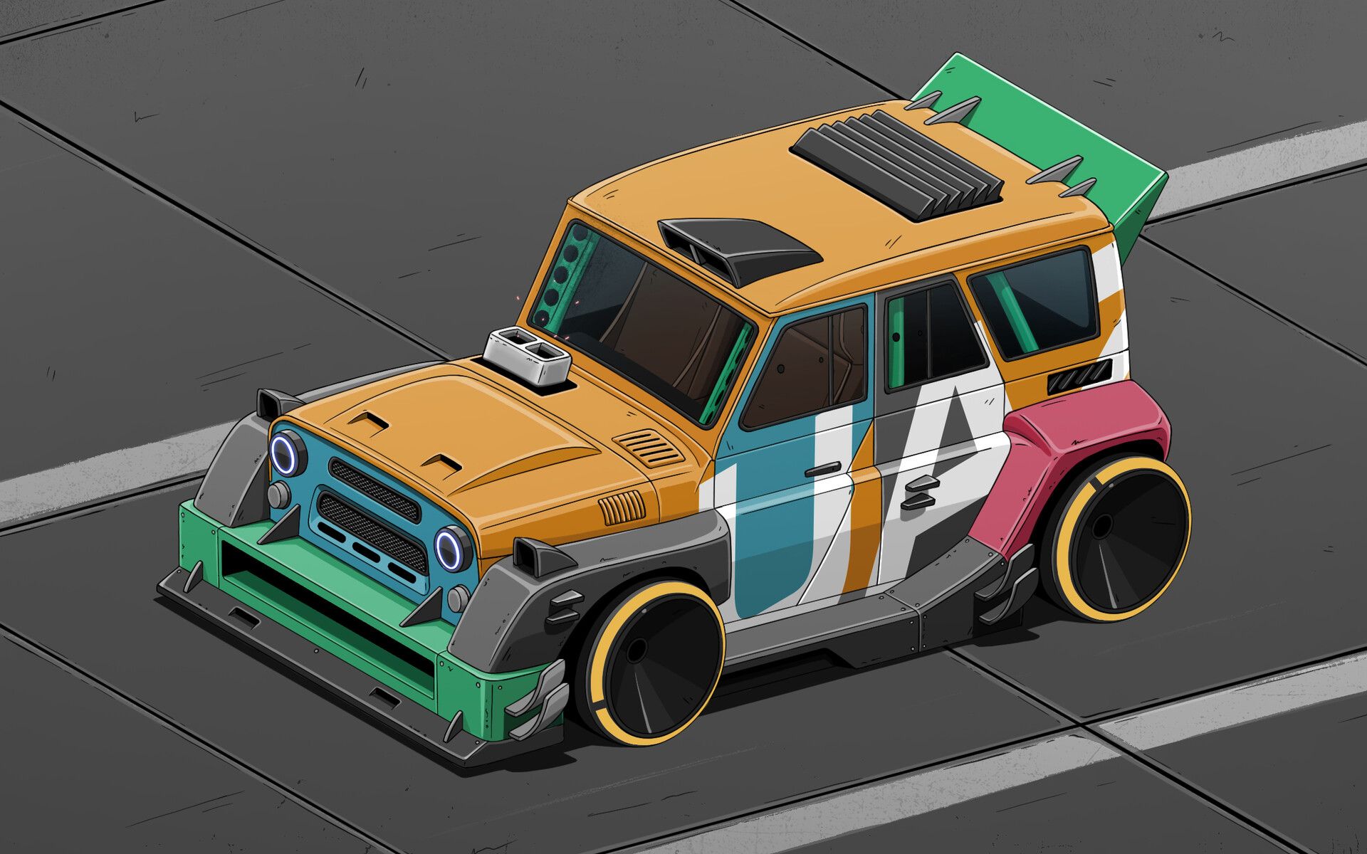 max零基础场景建模教学  小汽车流程教学