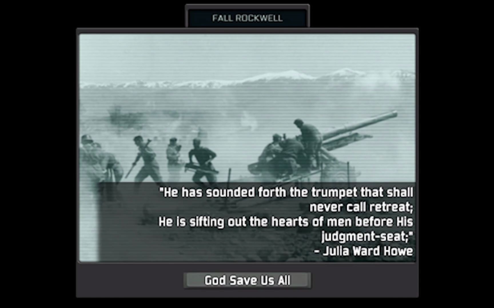 tno洛克威尔行动超事件bgmbattlehymnoftherepublic缝合上了高潮部分