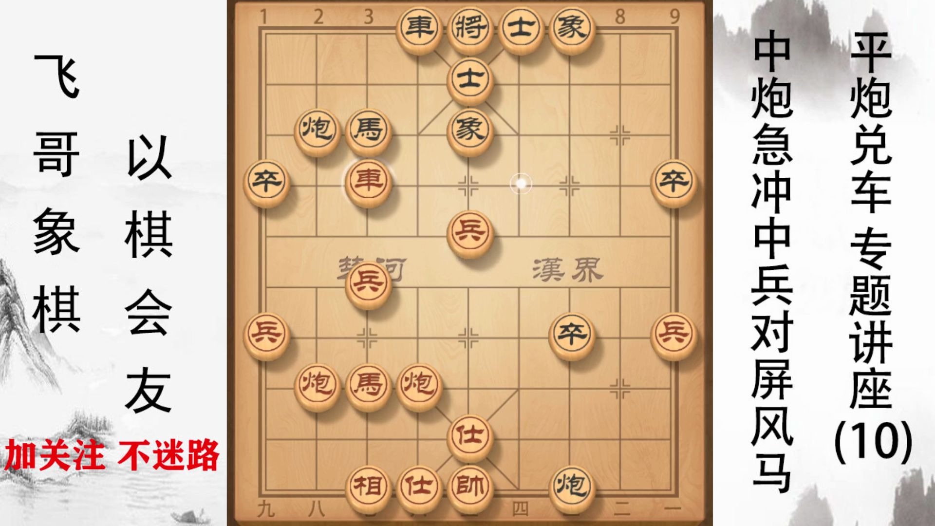 许波老师讲棋通俗易懂,中炮急冲中兵对屏风马平炮兑车专题讲座10哔哩哔哩bilibili