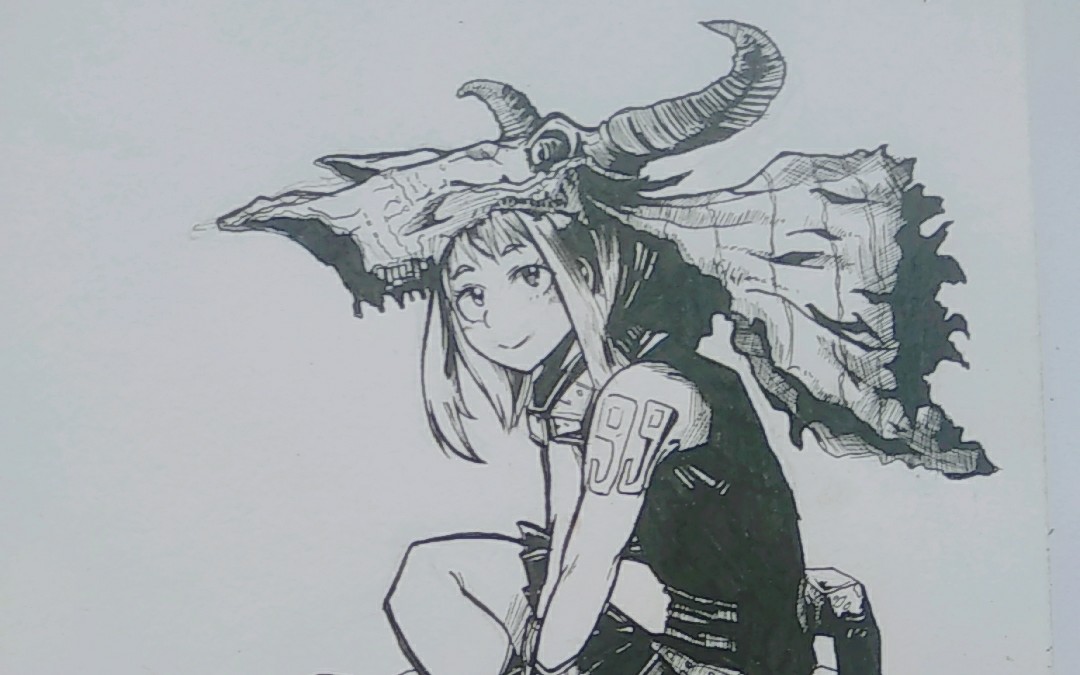 画渣手绘丽日御茶子 ,我的英雄学院.