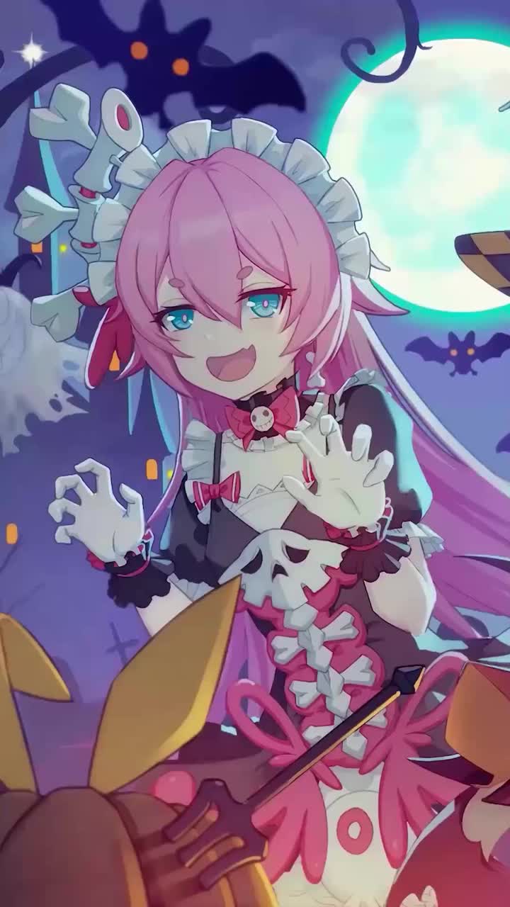 动态壁纸 万圣节罗莎莉亚:不给糖果就捣蛋.