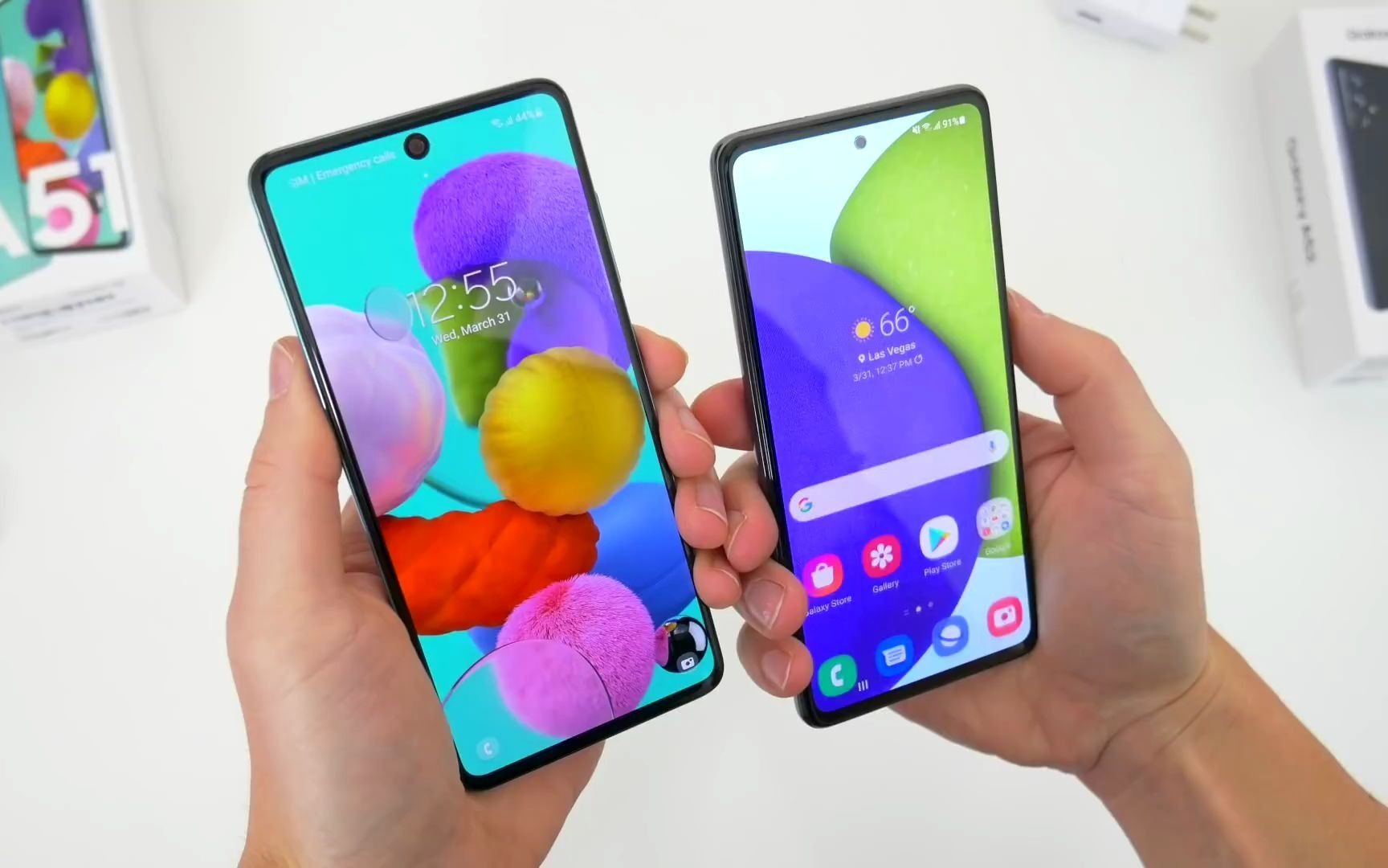 手机测评三星samsunggalaxya52vsa51对比值得升级