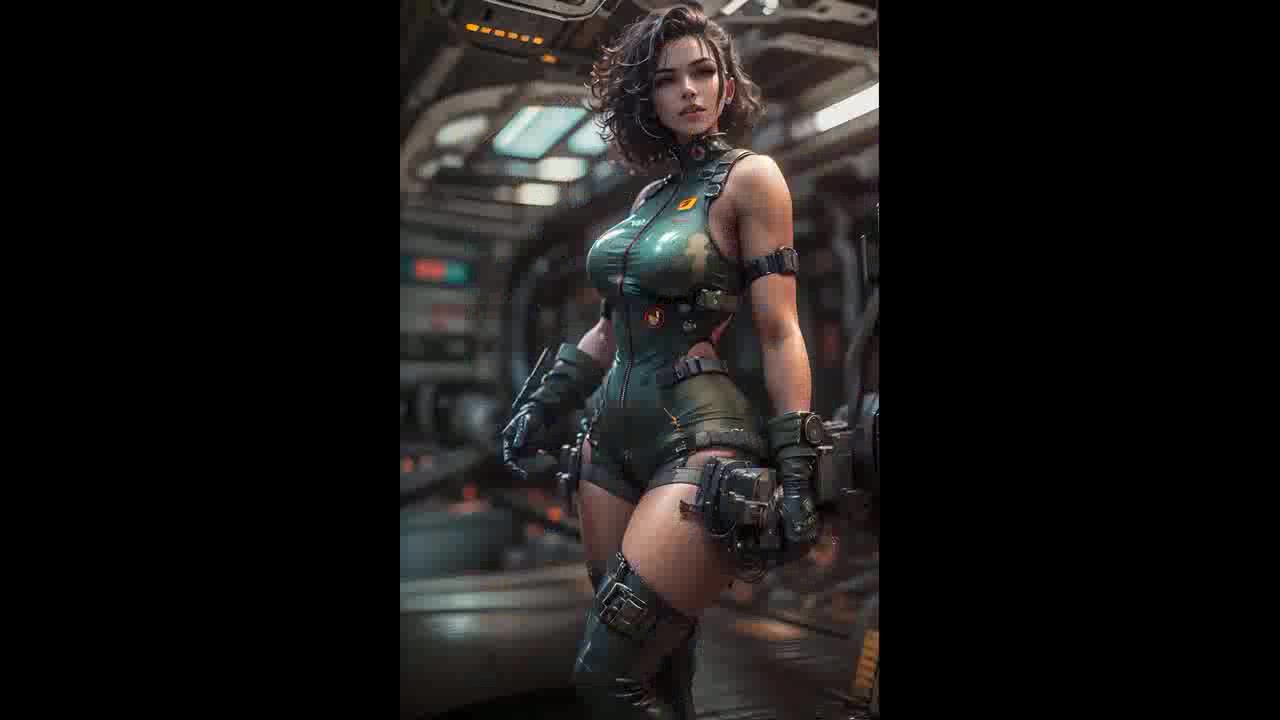 科幻军队士兵赛博朋克全身8k電影迷彩