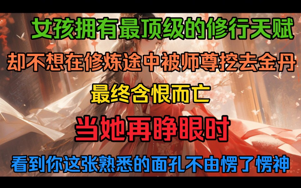 [图]女孩拥有最顶级的修行天赋，却不想在修行途中被师尊挖去金丹，最终含恨而亡，当她再睁眼时，看到你这张熟悉的面孔不由愣了愣神