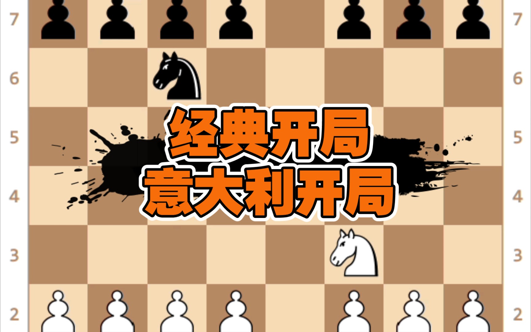 【国际象棋】经典开局——意大利开局