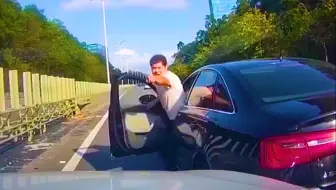 路怒症故意挑衅，直接被KO