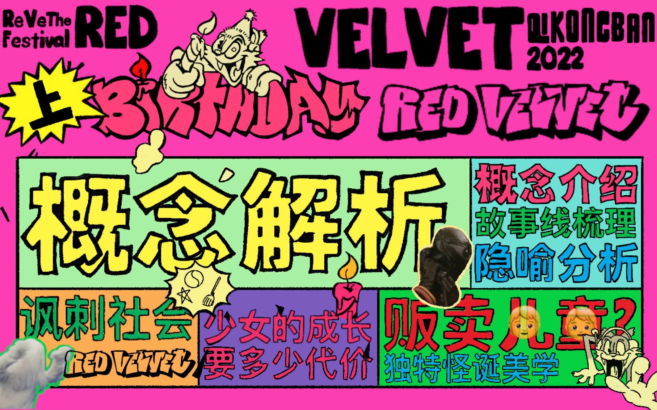 [图]【Red Velvet】甜美Birthday背后的沉重话题？扒时间线解析Red Velvet的回归MV概念（上）（概念向）