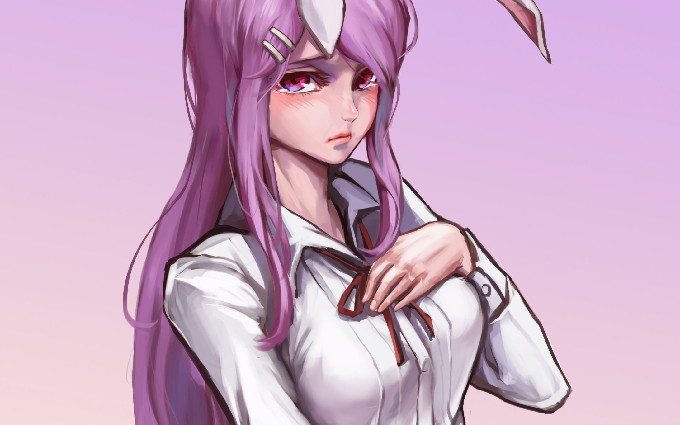 活动作品鸦鸣画一个ol装的受兔