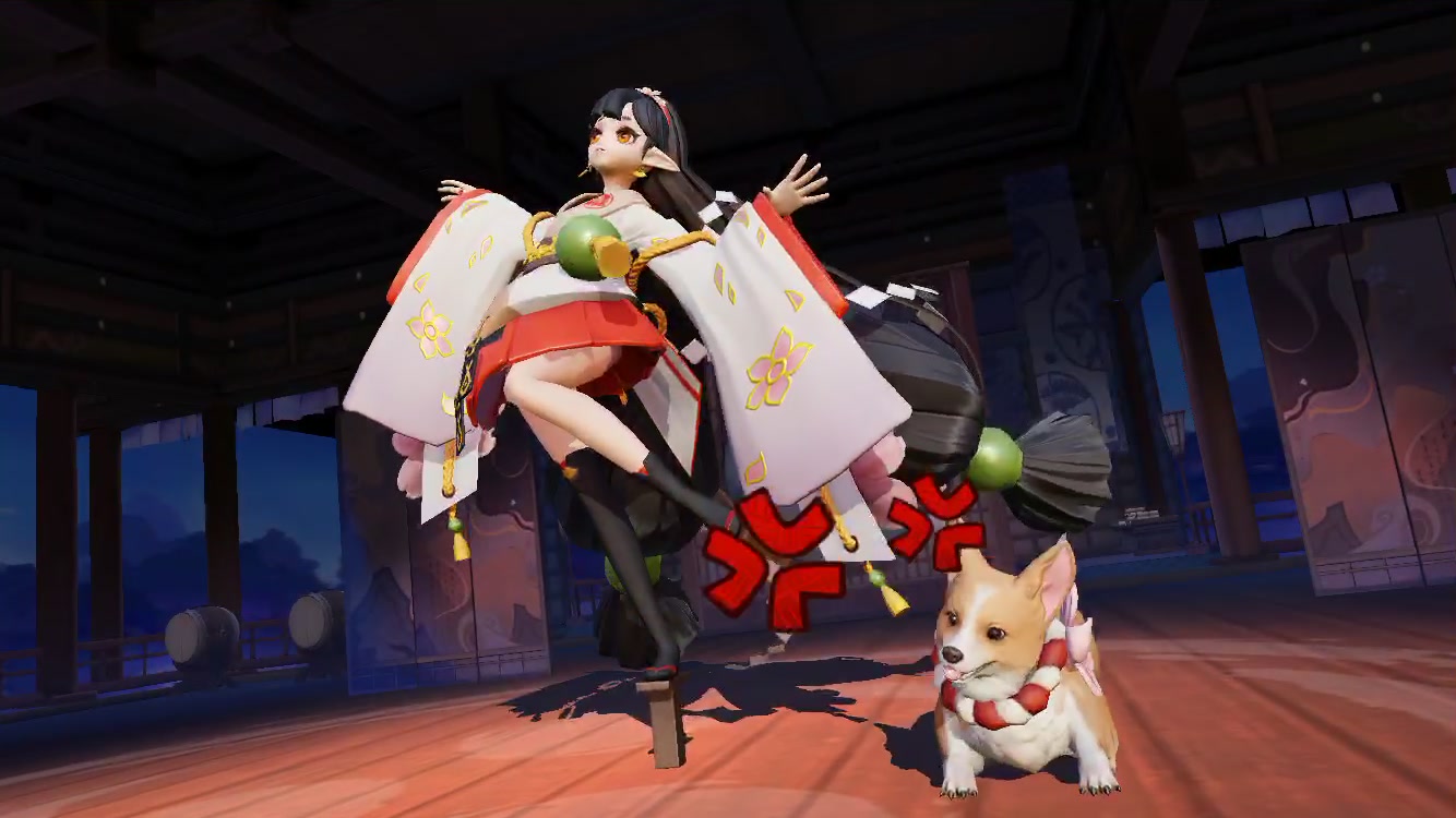 【绿绿的花椰菜】决战平安京 跳跳妹妹满好感度隐藏动作展示