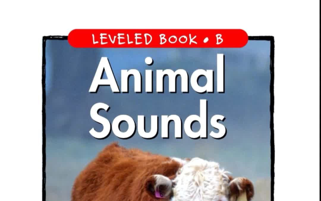 [图]英文绘本阅读 b-animal sounds