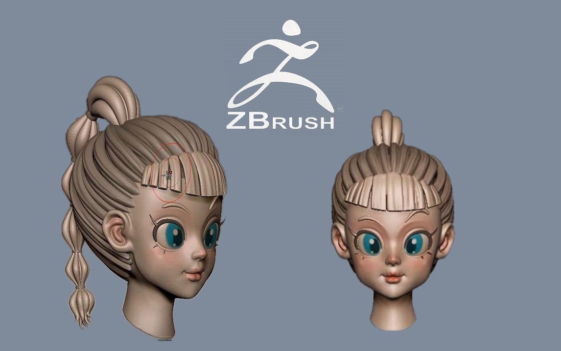 【zbrush教程】手办模型制作,零基础游戏建模入门学习教程.哔哩哔哩bilibili