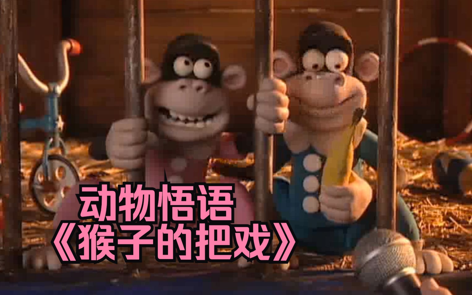 【自制中英字幕】动物悟语《猴子的把戏》粘土动画 Aardman Creature Comforts: Monkey Tricks哔哩哔哩bilibili