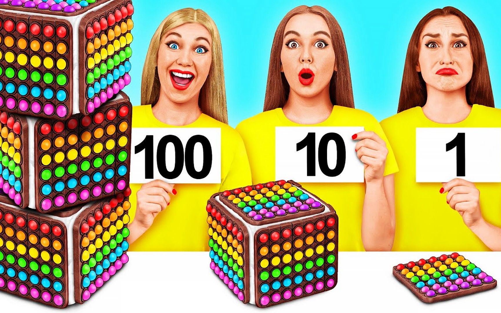 搞笑外国人:100层流行解压玩具挑战,3人蓄势待发,谁会是赢家?