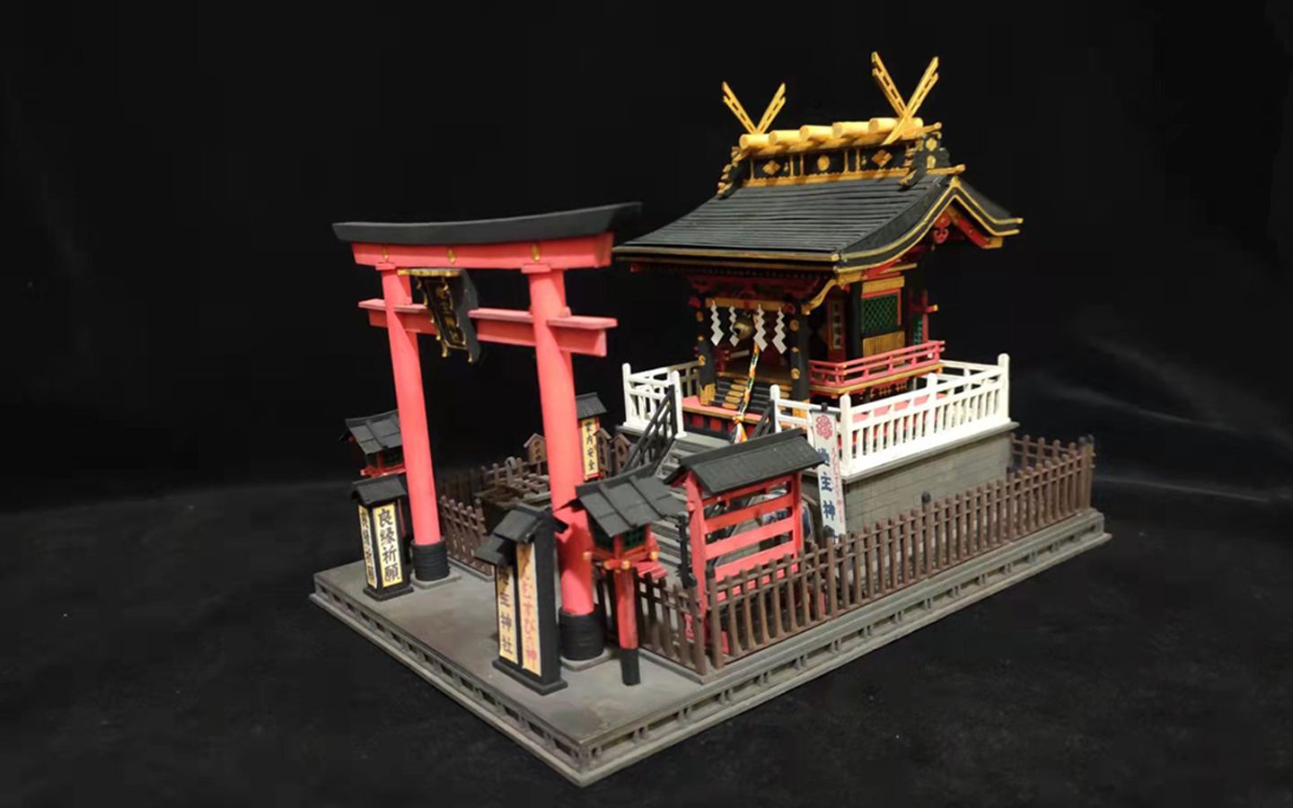 微缩象征姻缘的地主神社模型制作全过程从设计到制作完成花费近三个月