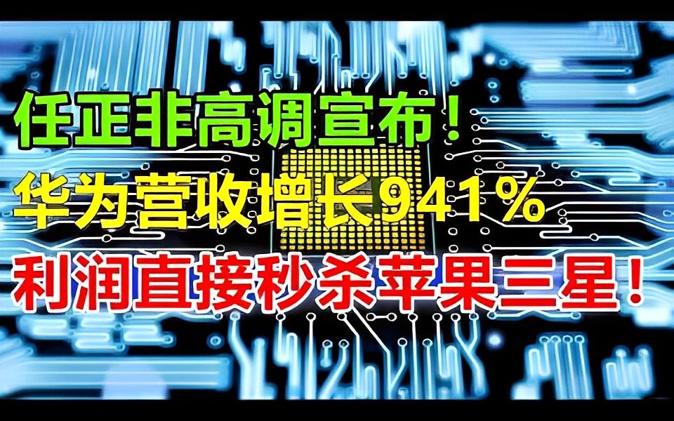 最新华为营收报告出炉,增长率吓坏华尔街精英!做了30年投资,从未见过一家公司如此盈利,三星苹果的利润加起来都不如华为!哔哩哔哩bilibili