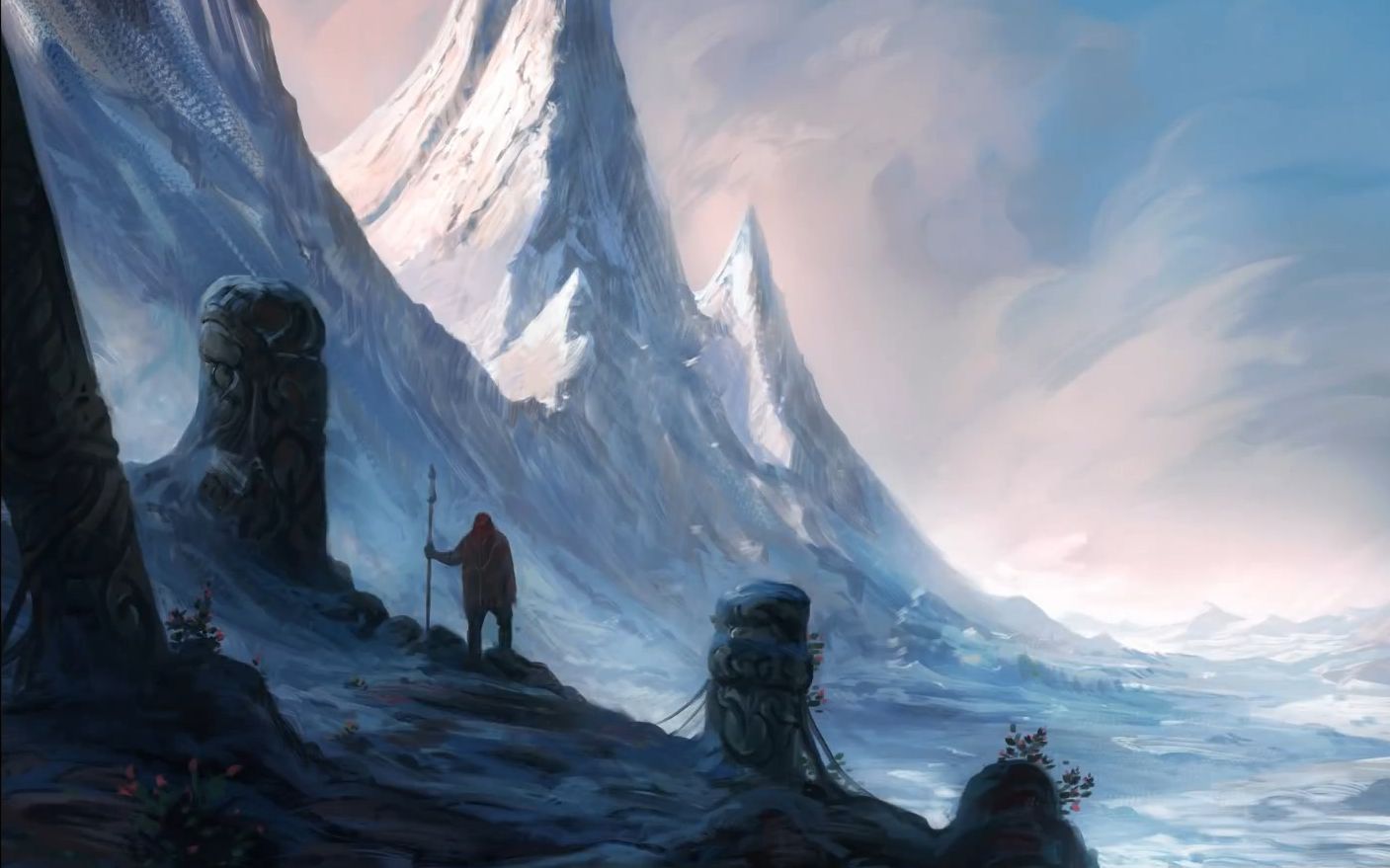 【ipad绘画】procreate雪山原画场景