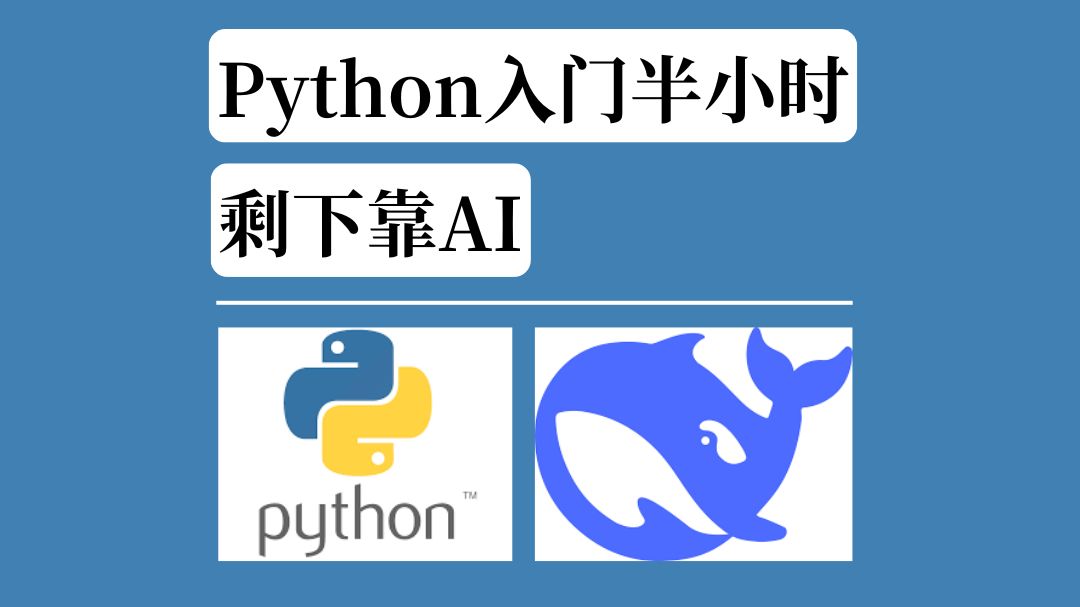 Python入门半小时，剩下靠AI