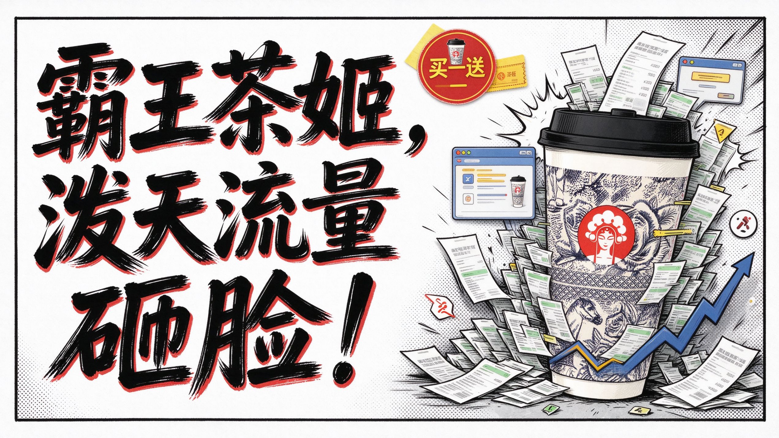 天降冠军红利，被霸王茶姬硬生生玩成口碑惨案？｜买一送一营销翻车实录