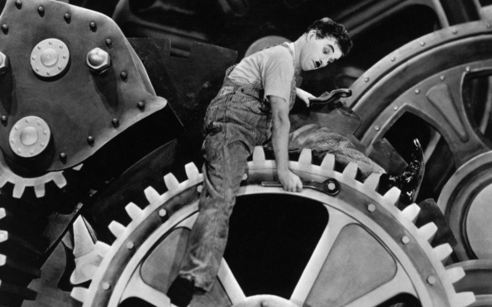 【卓别林《摩登时代》混剪】,喜剧的内核是悲剧