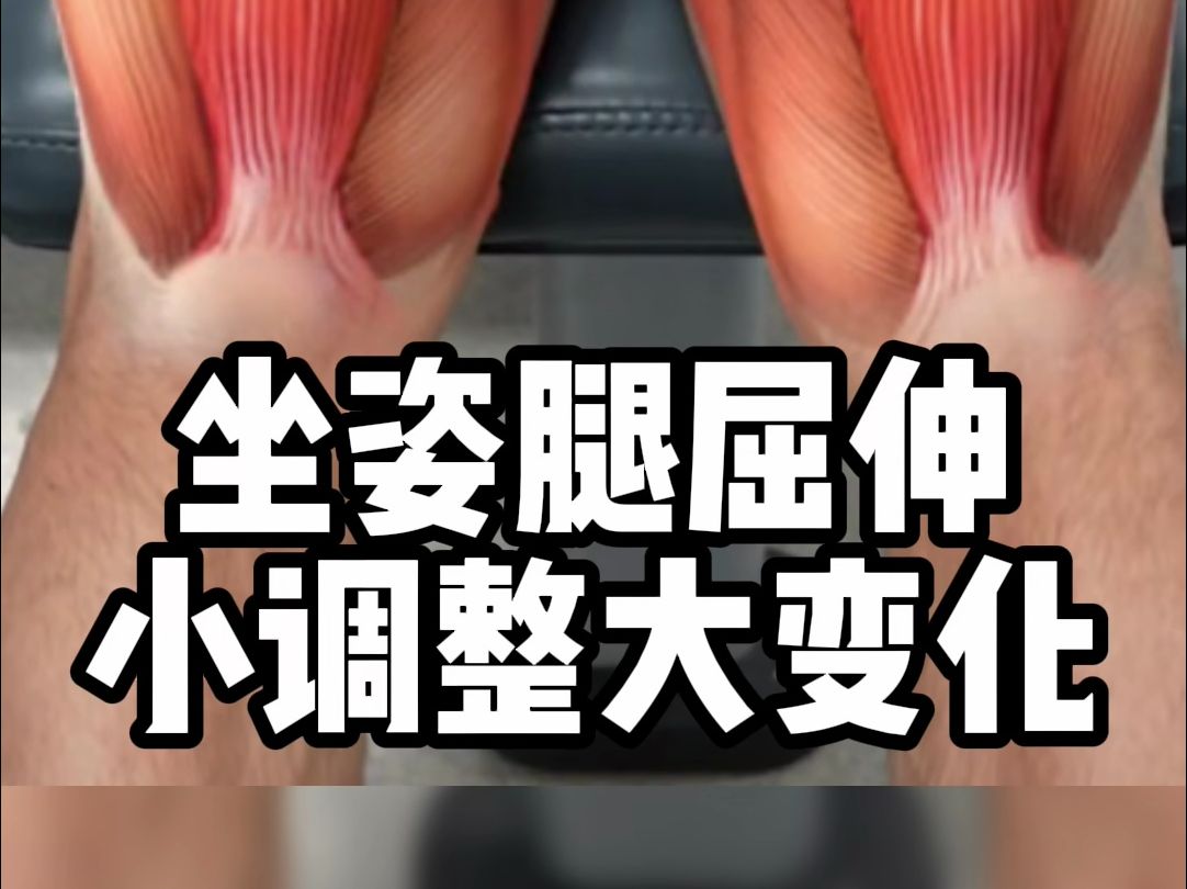 坐姿腿屈伸小调整大变化