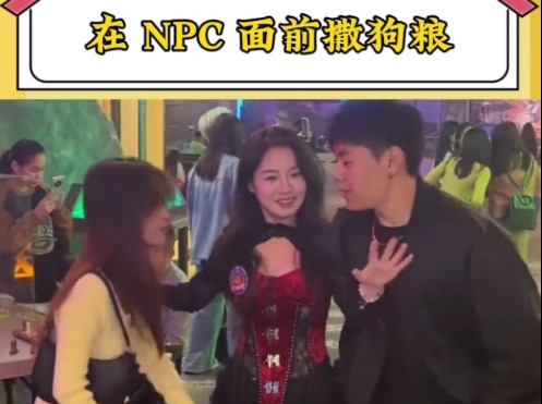 NPC 阻拦的样子,真是娴熟的让人心疼!哔哩哔哩bilibili