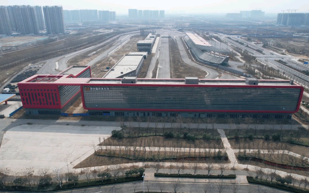建设中的郑州国际赛车场