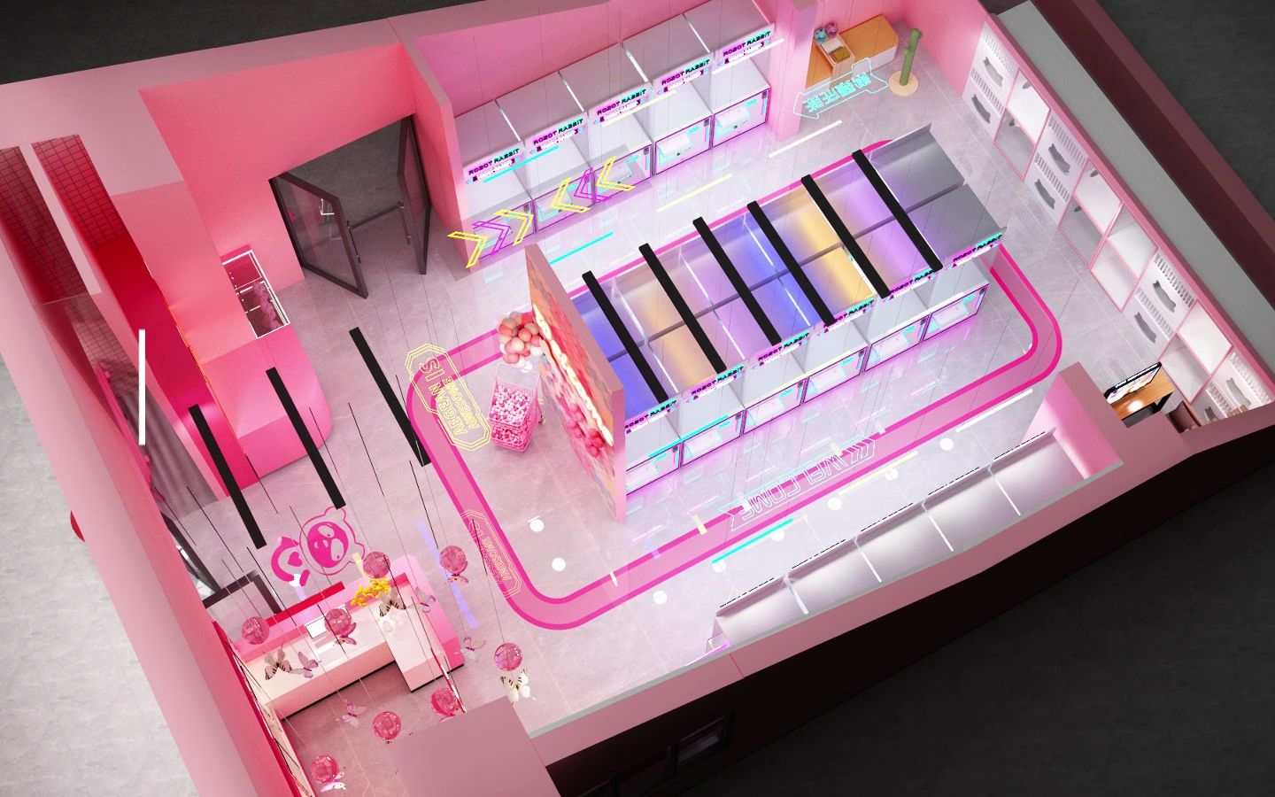 娃娃机店面设计 #网红娃娃机店 #广州番禺娃娃机厂家 #娃娃机店投资