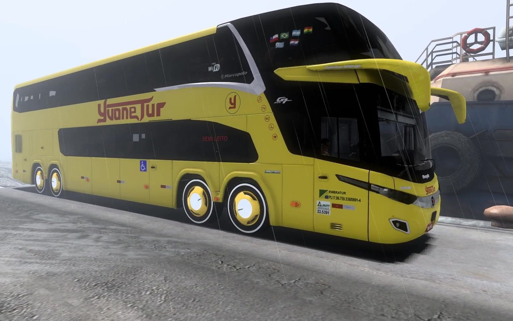 欧洲卡车(巴士)模拟2:马可波罗g7 8x2长途客运5249km陆地 p1_欧洲卡车