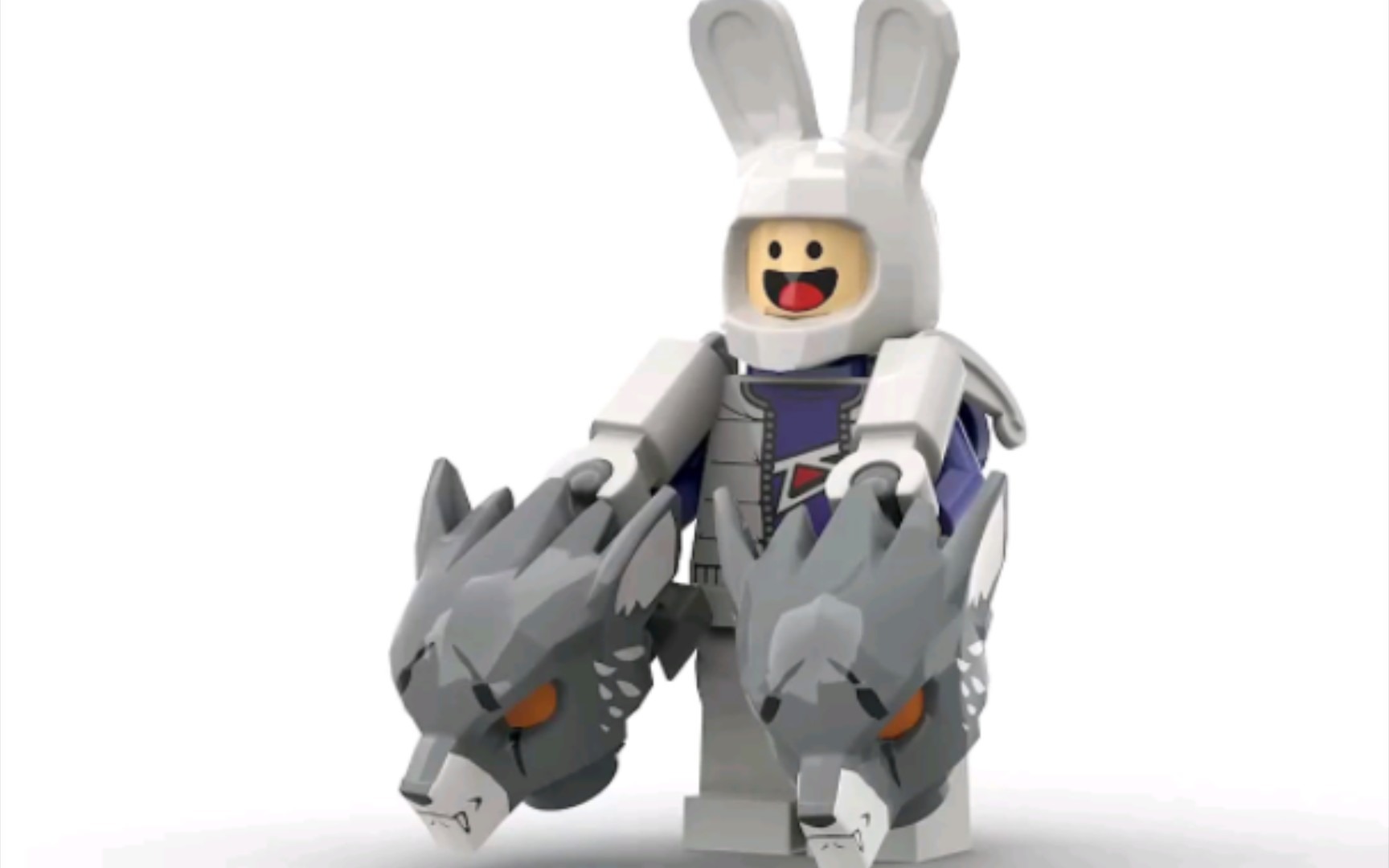 乐高积木moc兔子人仔创意拼搭