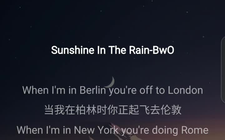 [图]经典回味：sunshine in the rain