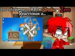 Descargar video: Los Stickmans de Alan Becker + Strodin y Zero reaccionan a Animator vs Minecraft