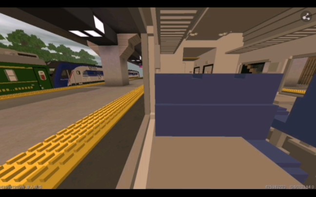 【迷你世界火车】列车出站