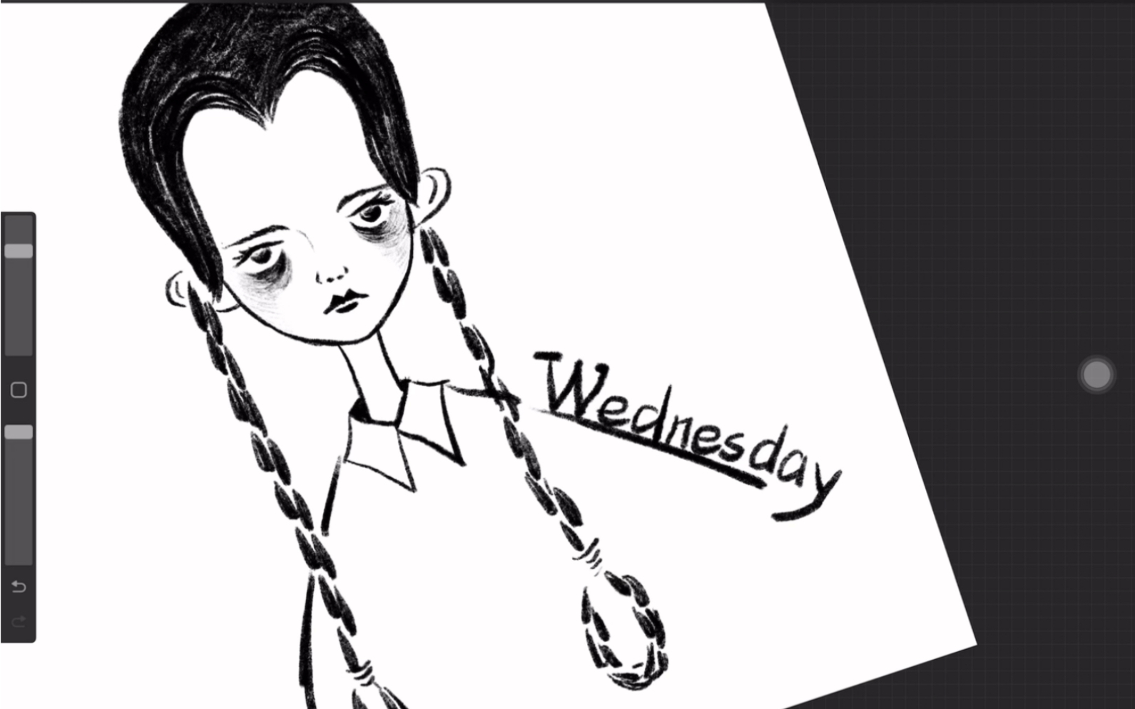 【procreate 绘画过程】我心里 亚当斯一家 的 星期三