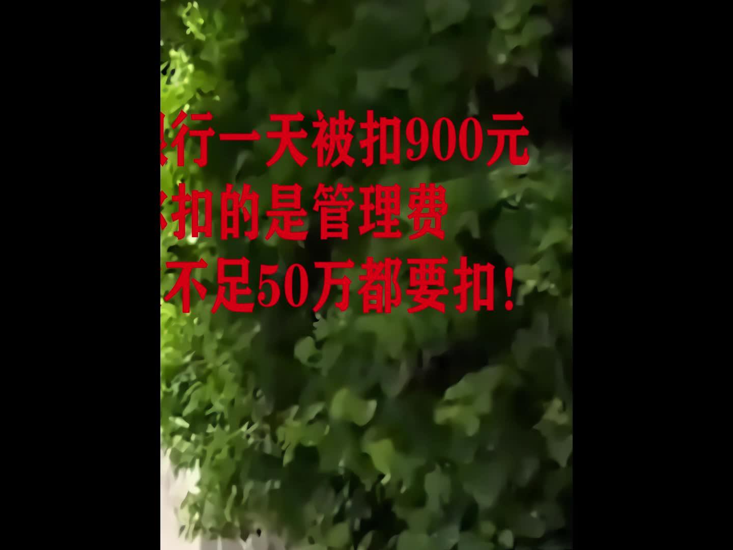 一万元存入银行一天时间被扣900 讨要说法却被告知扣的是管理费 银行:存款不足50万都要扣!#纪录片 #纪实故事 #存钱 #银行哔哩哔哩bilibili