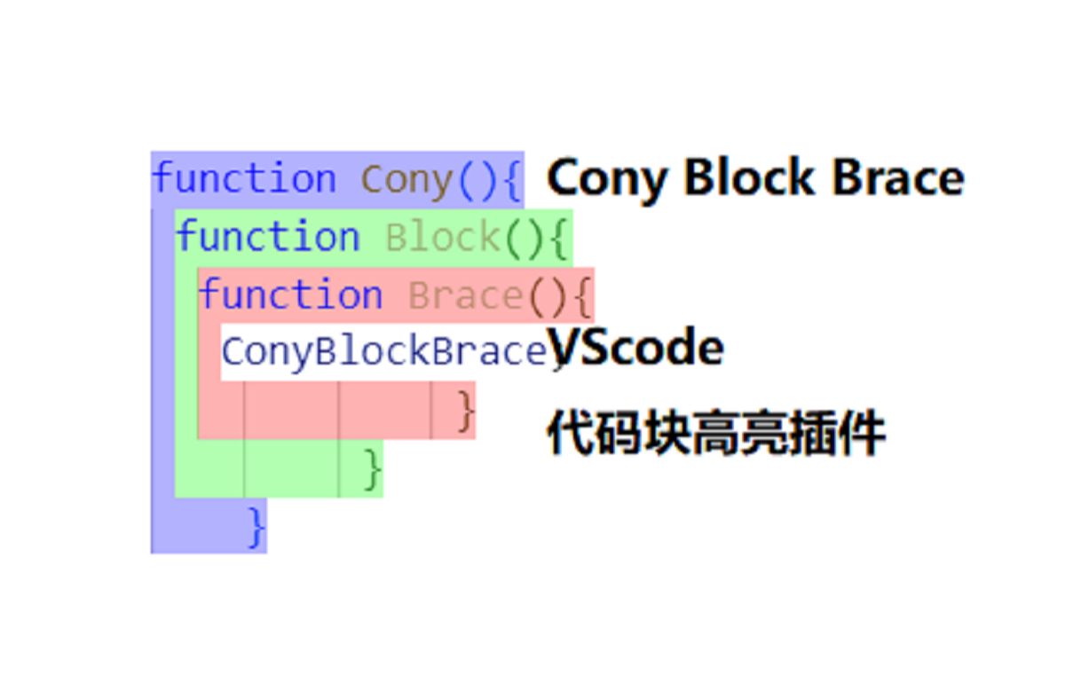 Cony Block Brace:一款Js代码块高亮醒目显示的VScode插件哔哩哔哩bilibili