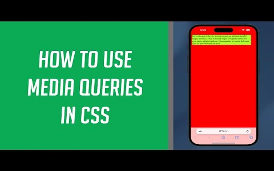 How to use Media Queries in CSS哔哩哔哩bilibili