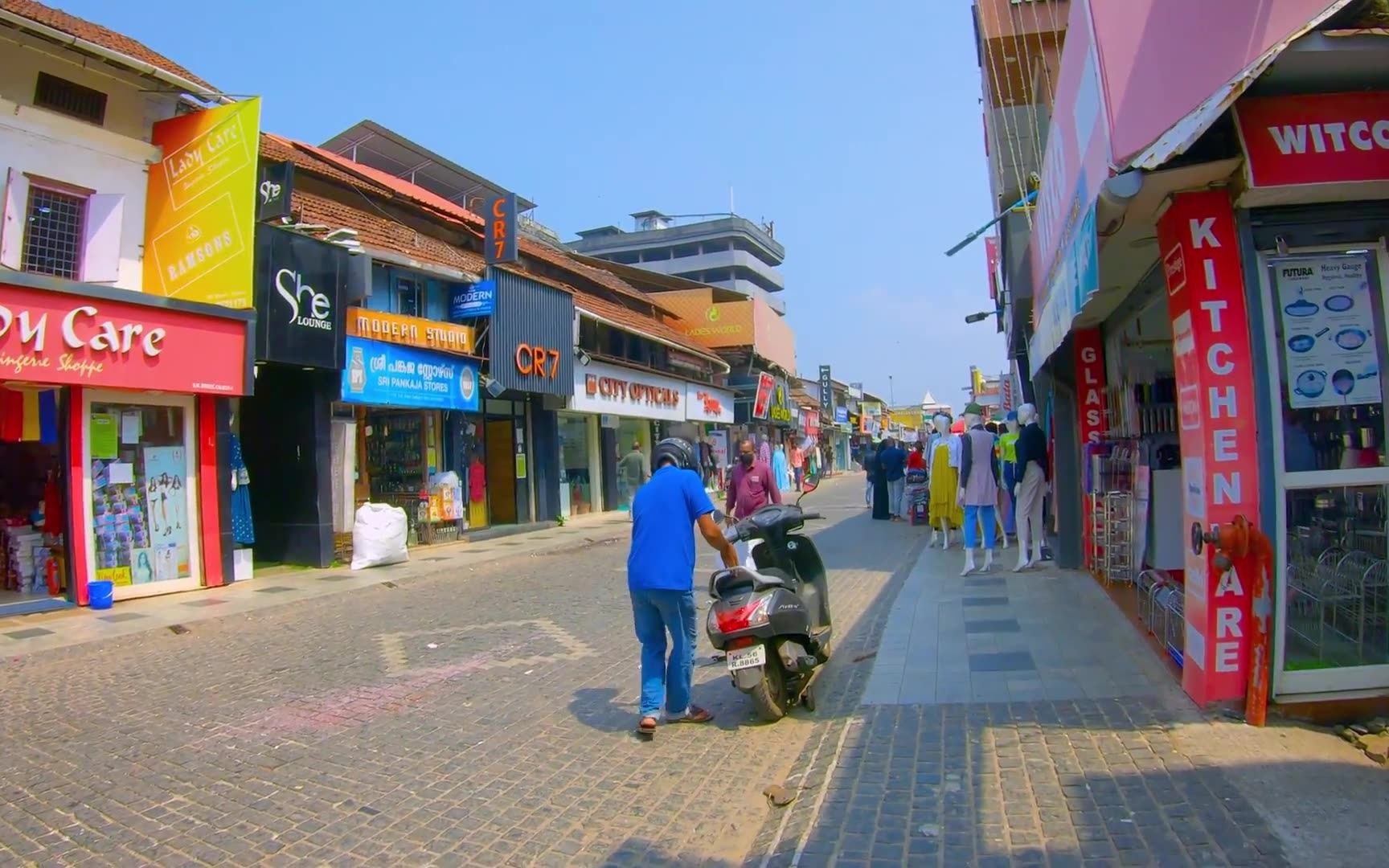 【4k】喀拉拉邦 mittai theruvu , kozhikode 街头路拍