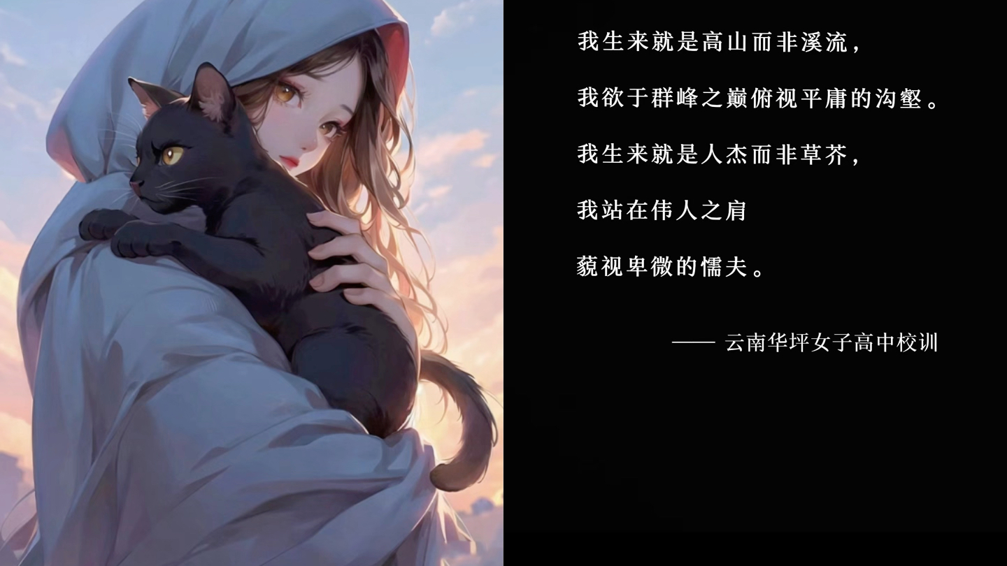 我生来就是高山而非溪流