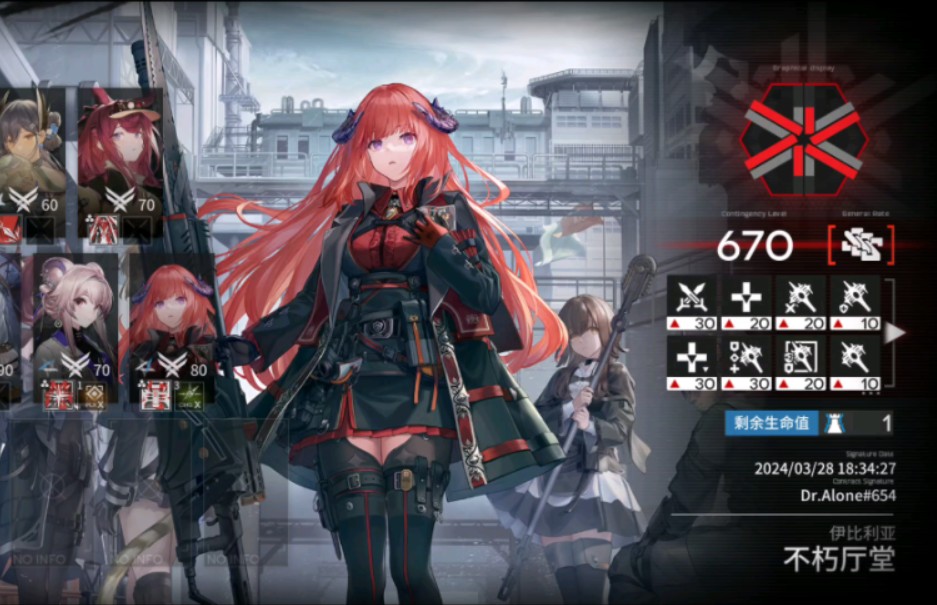 【明日方舟】潮曦作战不朽厅堂9人670分