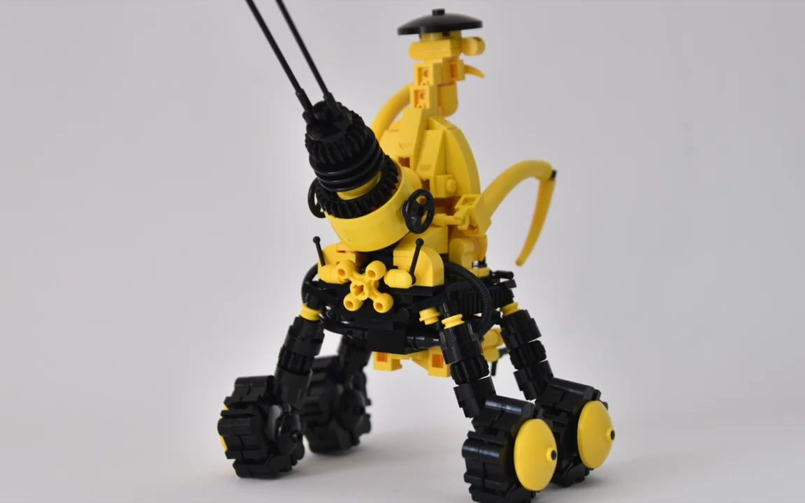 lego moc timelapse:螳螂机甲与角色
