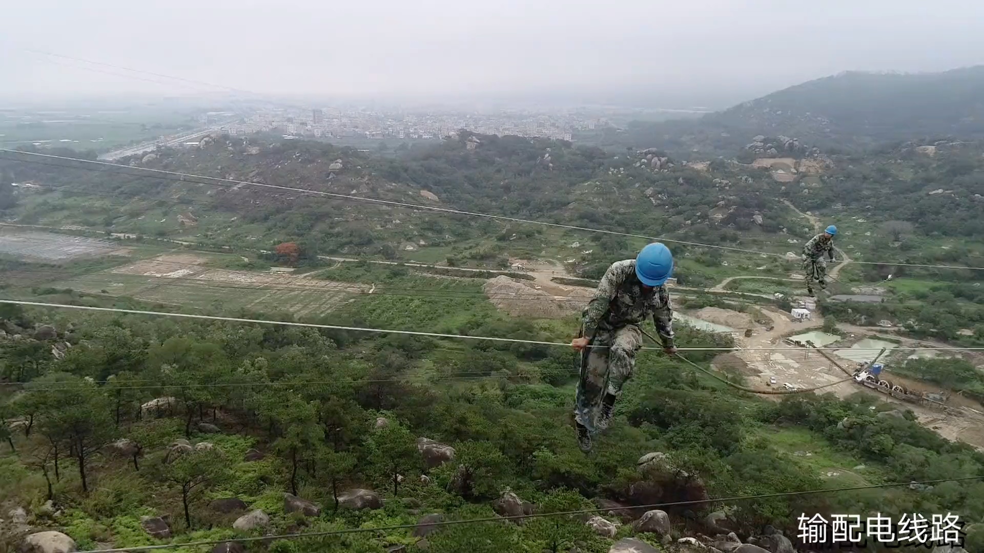 [图]架空输电线路 地线舞者