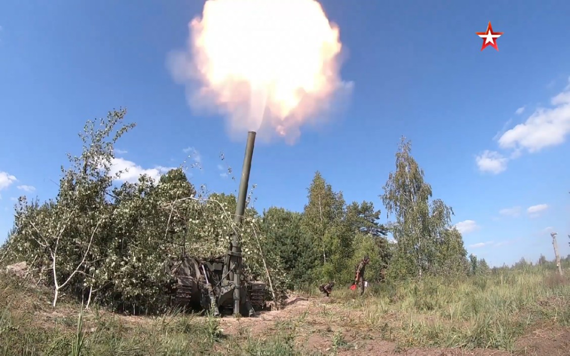 【口径即正义】俄罗斯2s4"郁金香"重型迫击炮训练
