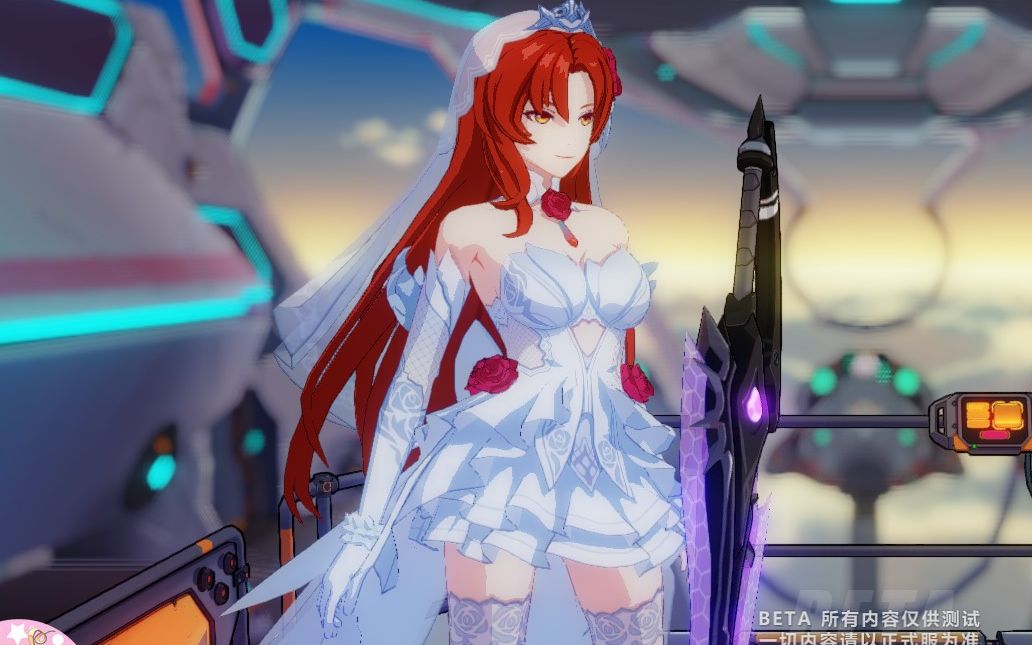 5测试服v3 姬子花嫁新皮肤!