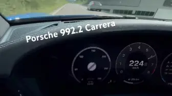 Download Video: NEW! Porsche 992.2 Carrera on Autobahn! #autotopnl #porsche #cars #shorts