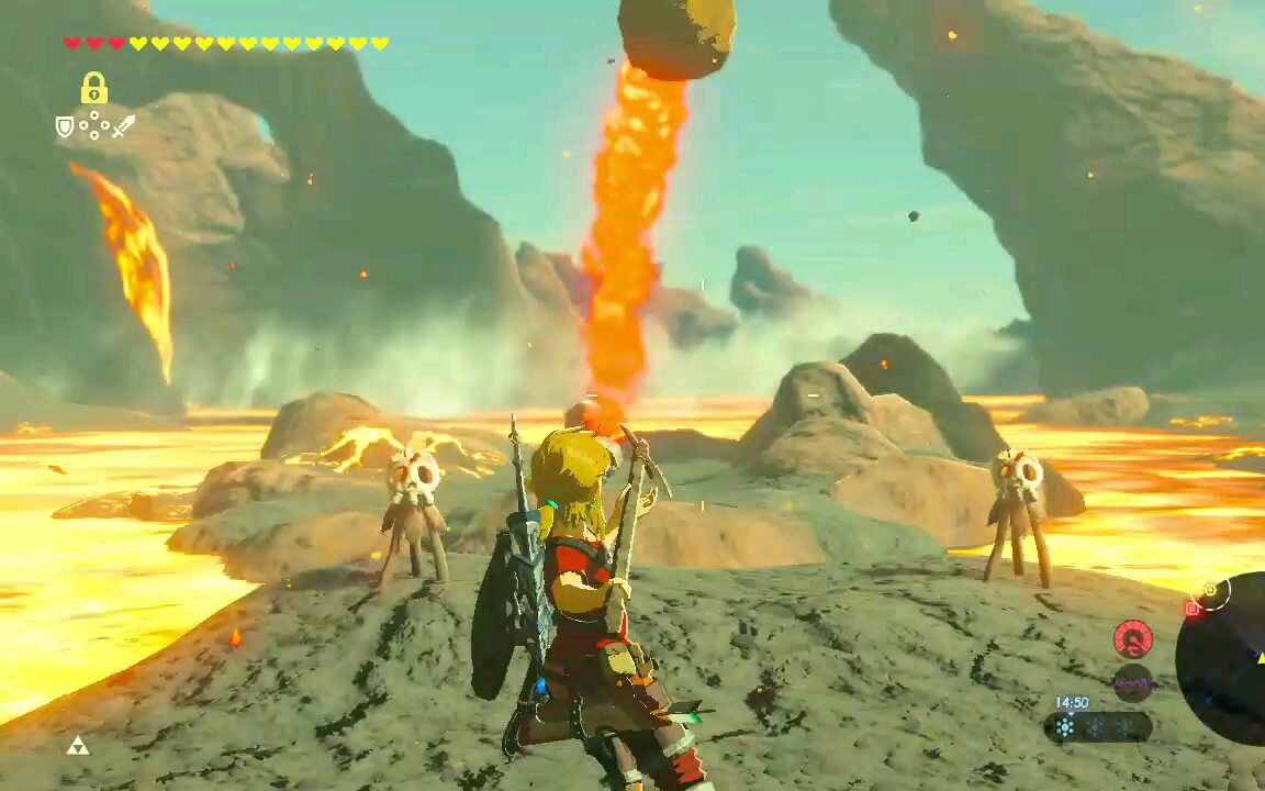 开局直奔火山能洗出什么武器呢塞尔达传说