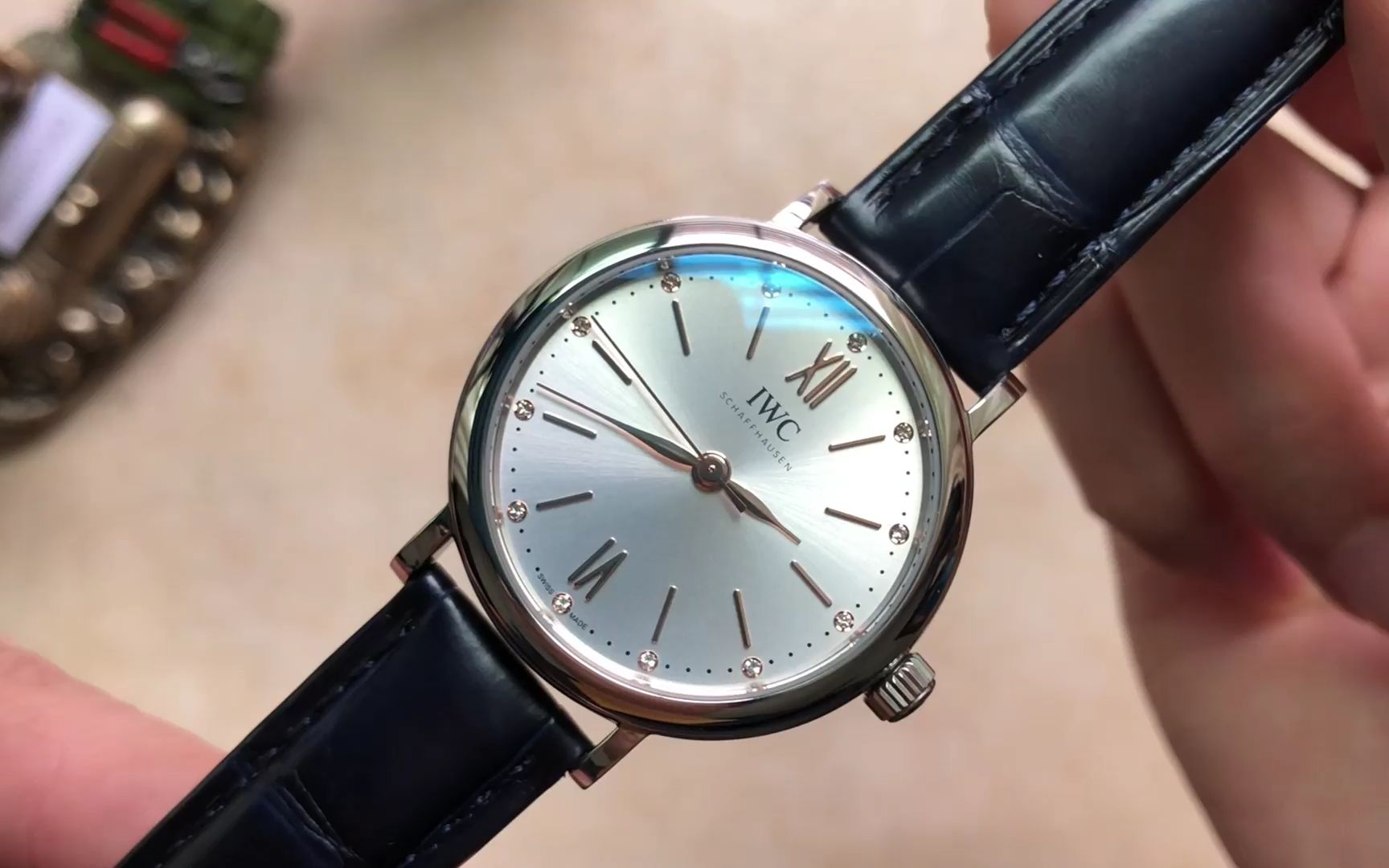 nr万国表柏涛菲诺女表37mm超薄款iw458101