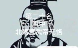 南北朝皇帝排行榜 第二十名 北魏宣武帝元恪哔哩哔哩bilibili