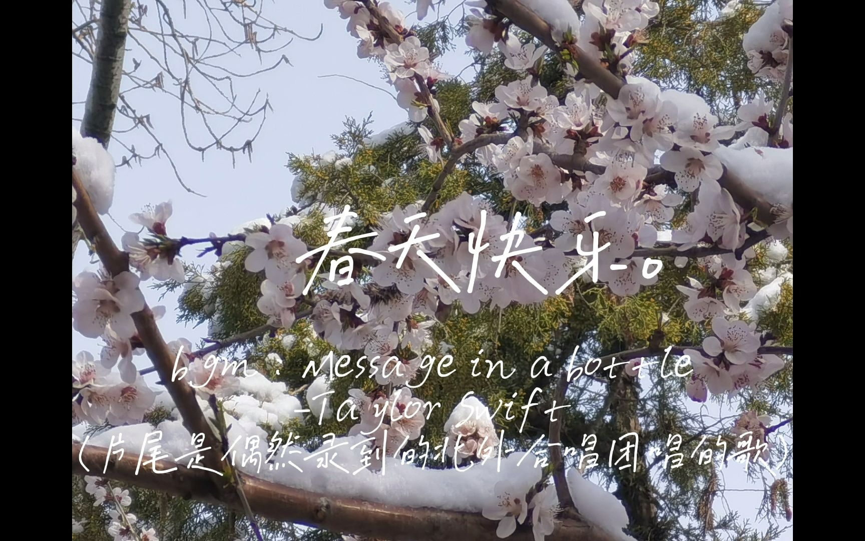 BFSU & A Snowy Spring哔哩哔哩bilibili