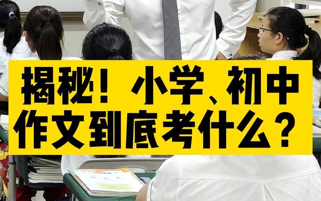 揭秘!小学、初中作文到底考什么?掌握这五大核心、六大类,作文满分很简单!哔哩哔哩bilibili