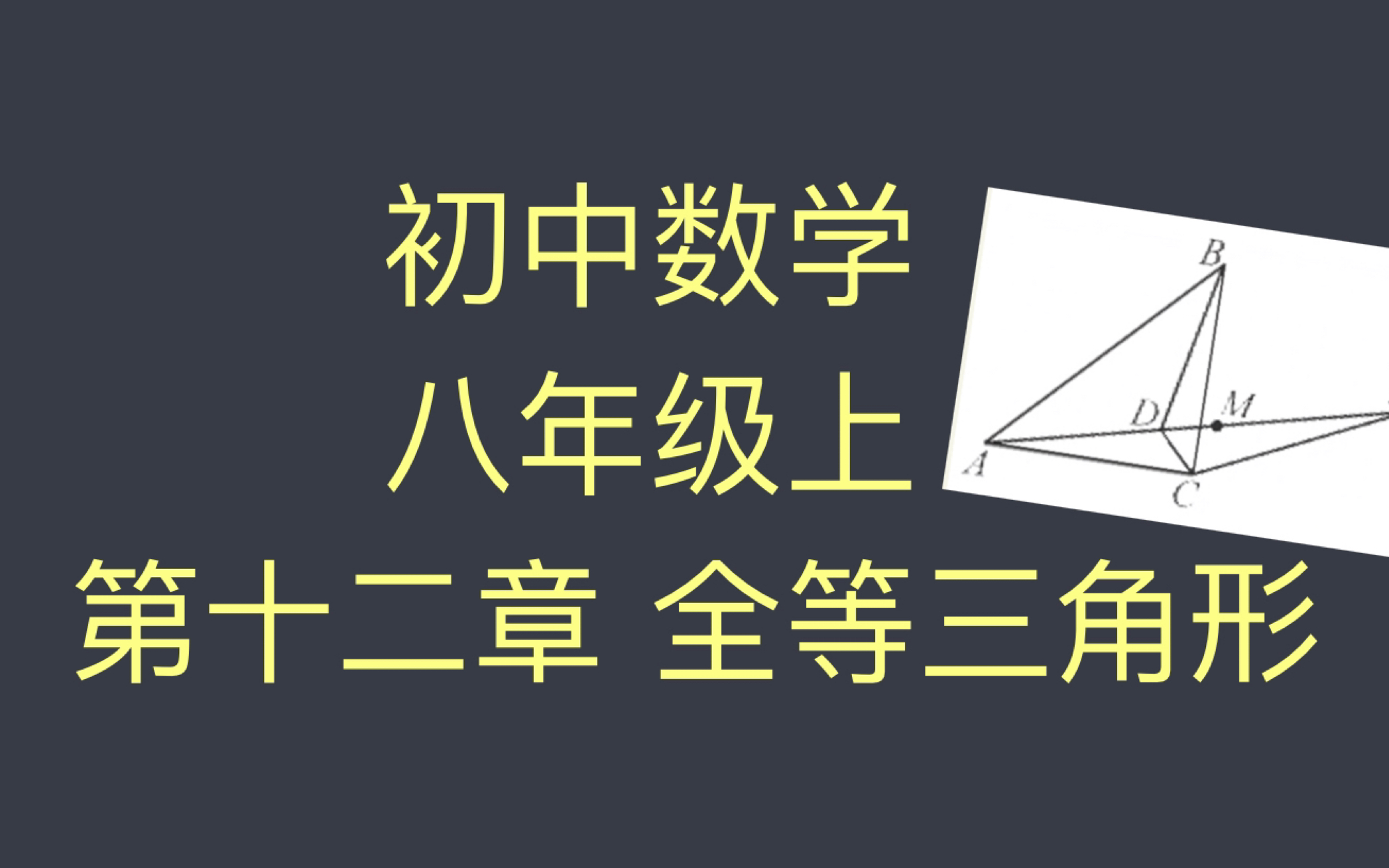 初中数学 8年级上 第十二章 全等三角形 证明题哔哩哔哩bilibili